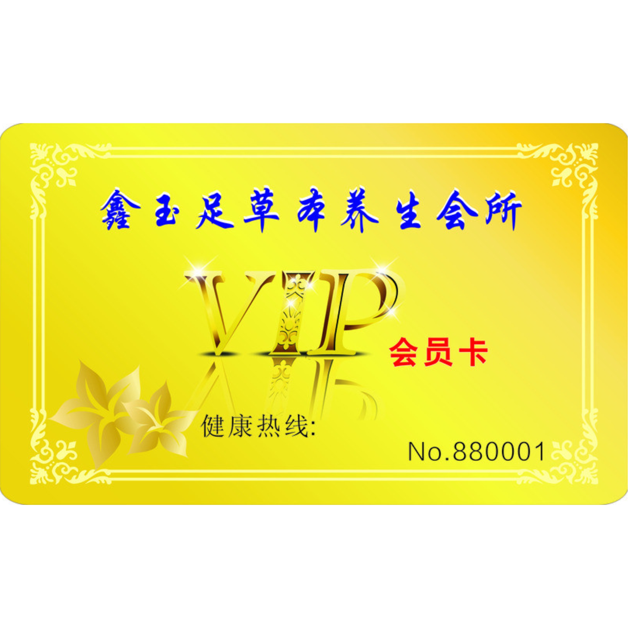养生会所会员卡 休闲会所VIP卡管理软件